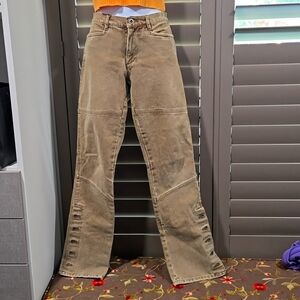 VINTAGE RALPH LAUREN TOBACCO COLORED STUDDED JEANS